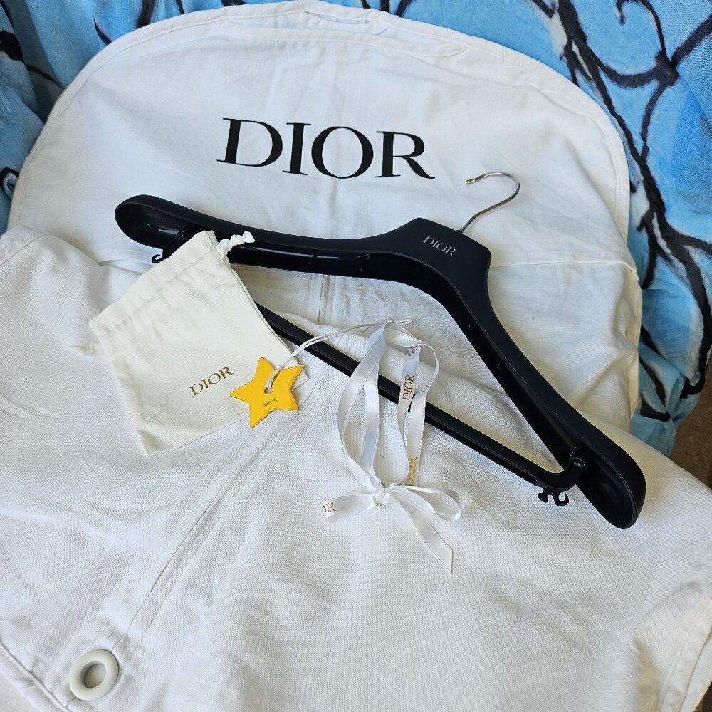 Dior Garment Bag, Hanger,  jewelry pouch, ribbon